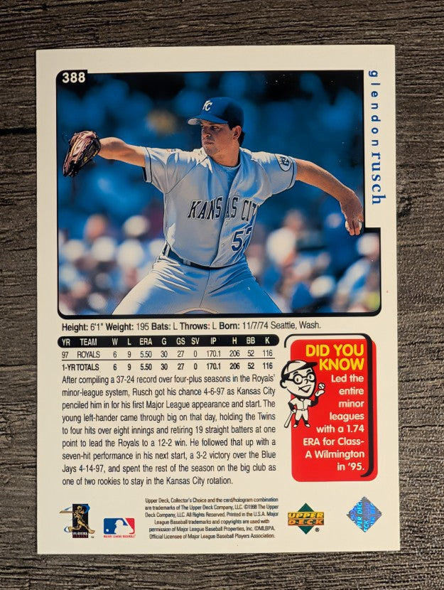 1998 Collector's Choice #388 Glendon Rusch