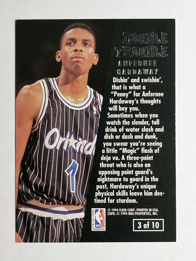 1994-95 Ultra Double Trouble #3 Anfernee Hardaway