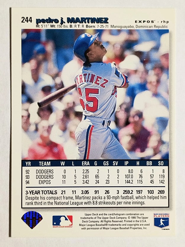 1995 Collector's Choice #244 Pedro Martinez