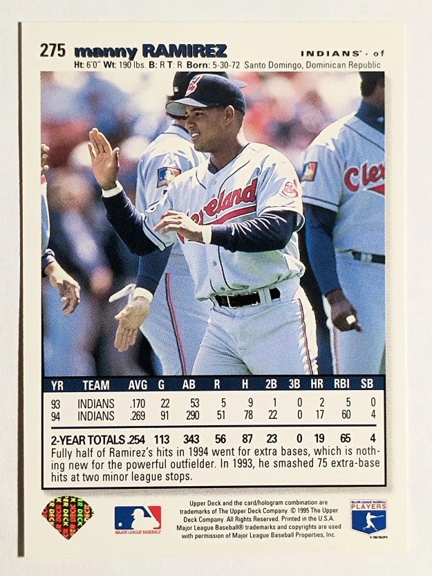 1995 Collector's Choice #275 Manny Ramirez