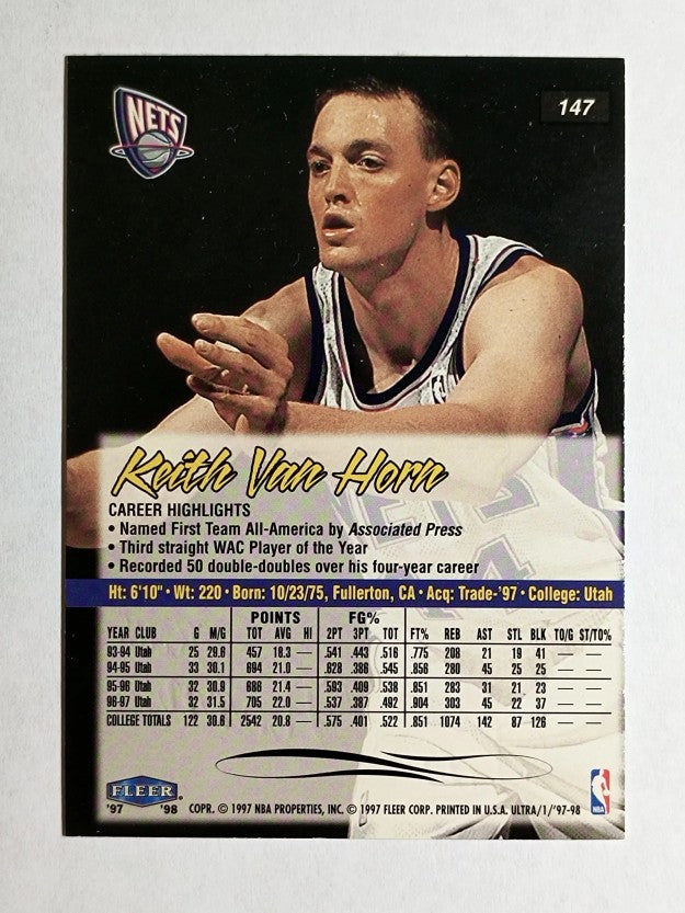 1997-98 Ultra #147 Keith Van Horn RC
