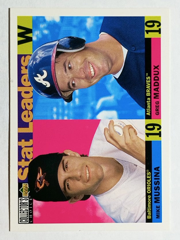 1996 Collector's Choice #6 Mike Mussina/Greg Maddux SL