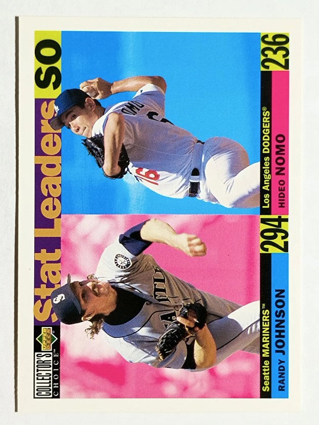 1996 Collector's Choice #7 Randy Johnson/Hideo Nomo SL
