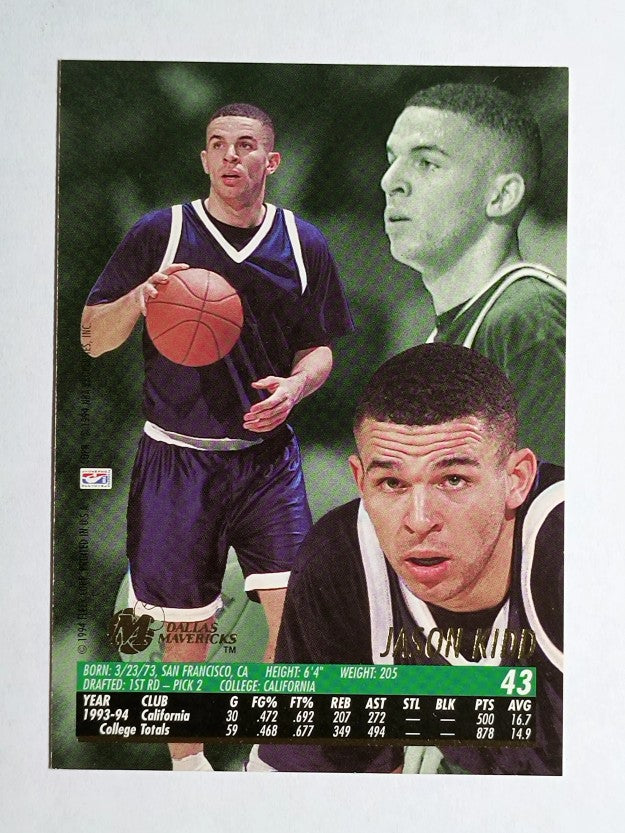 1994-95 Ultra #43 Jason Kidd RC