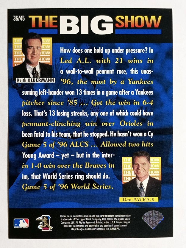 1997 Collector's Choice The Big Show #35 Andy Pettitte
