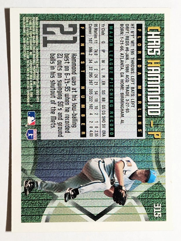 1995 Finest #315 Chris Hammond
