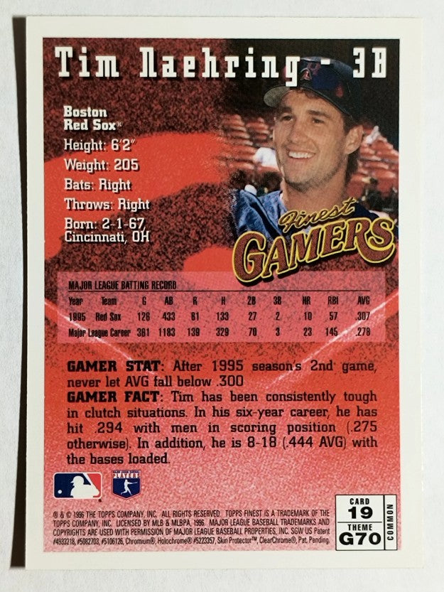 1996 Finest #B19 Tim Naehring B
