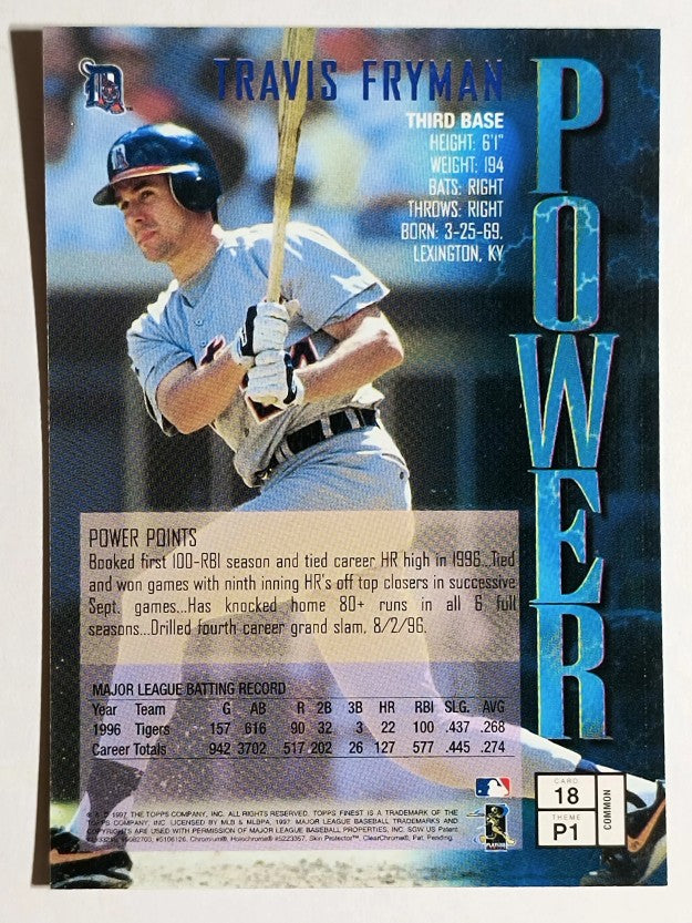 1997 Finest #18 Travis Fryman B