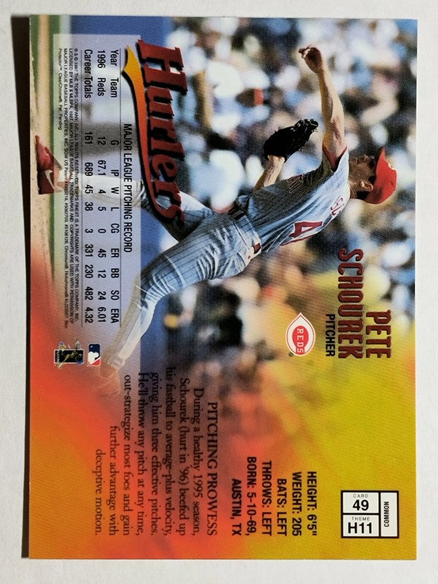 1997 Finest #49 Pete Schourek B