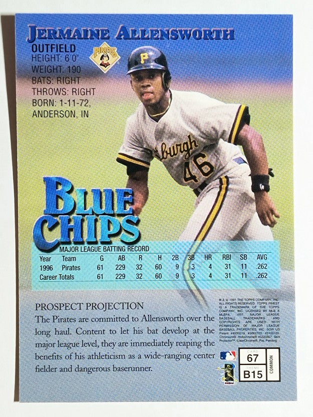 1997 Finest #67 Jermaine Allensworth B