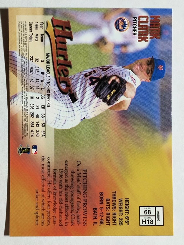 1997 Finest #68 Mark Clark B