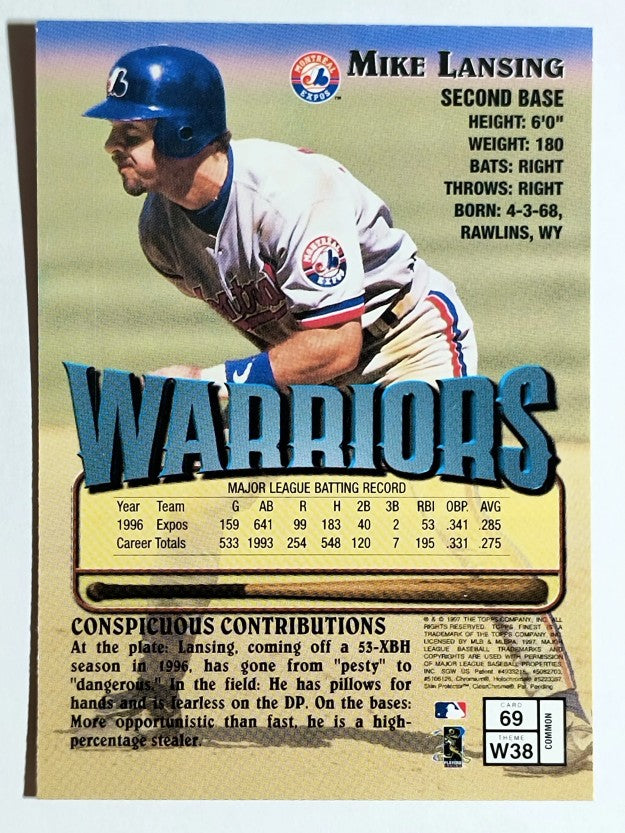 1997 Finest #69 Mike Lansing B