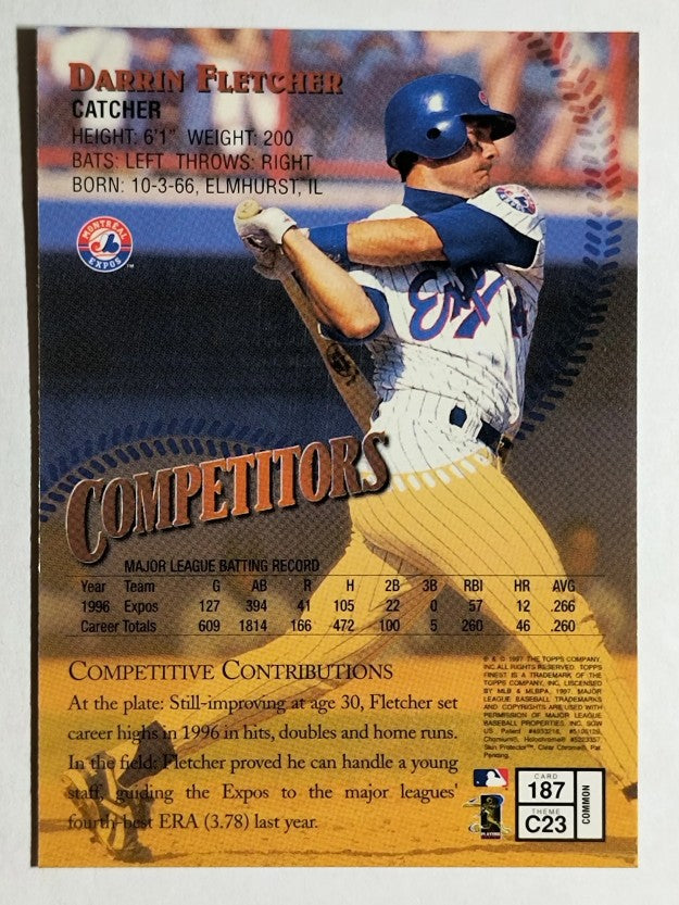 1997 Finest #187 Darrin Fletcher B