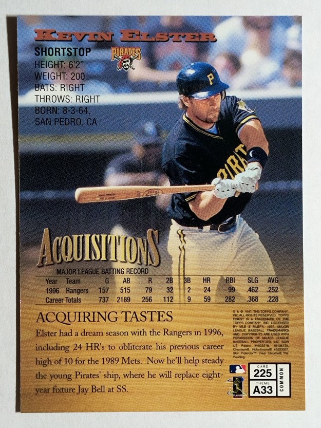 1997 Finest #225 Kevin Elster B