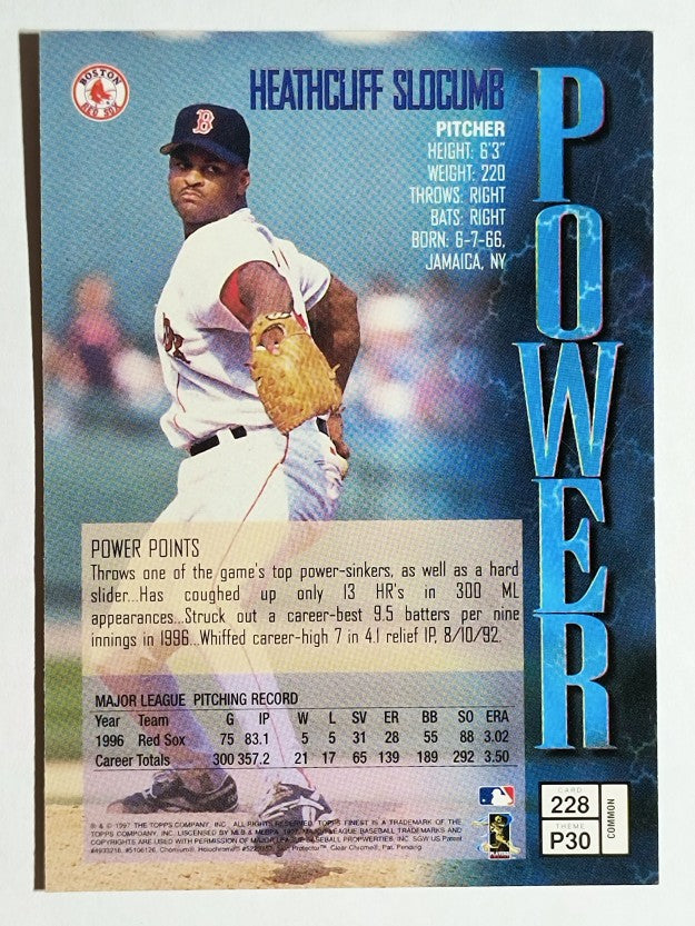 1997 Finest #228 Heathcliff Slocumb B