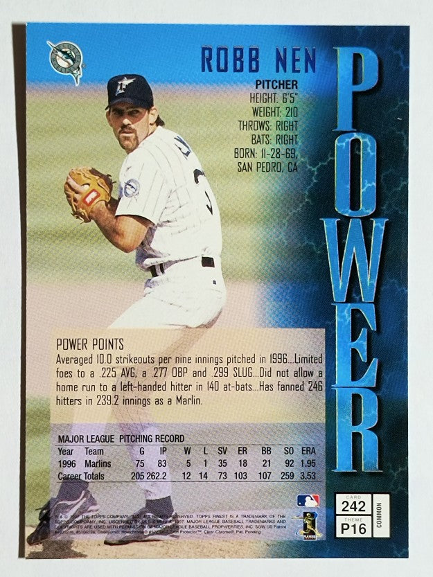 1997 Finest #242 Robb Nen B