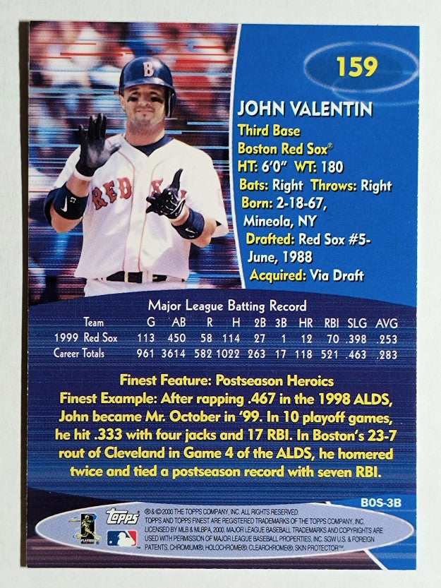 2000 Finest #159 John Valentin
