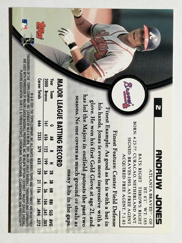 2001 Finest #2 Andruw Jones