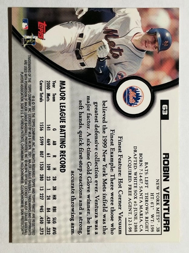 2001 Finest #63 Robin Ventura