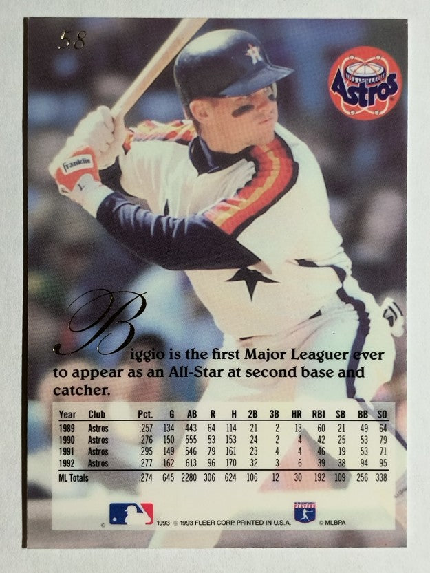 1993 Flair #58 Craig Biggio