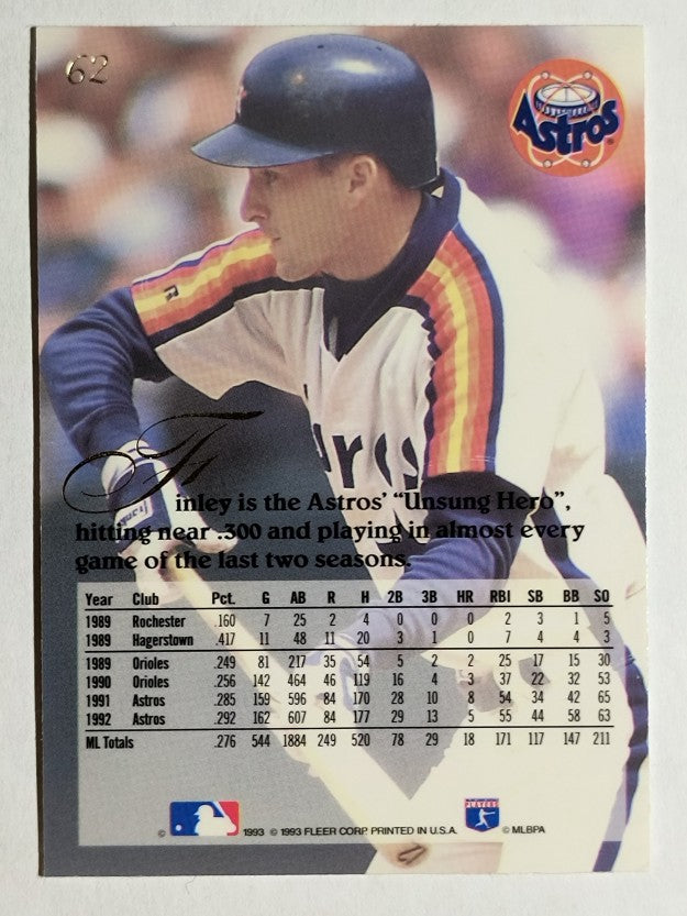 1993 Flair #62 Steve Finley