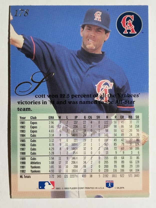 1993 Flair #178 Scott Sanderson