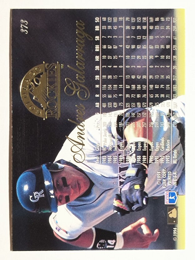 1994 Flair #373 Andres Galarraga