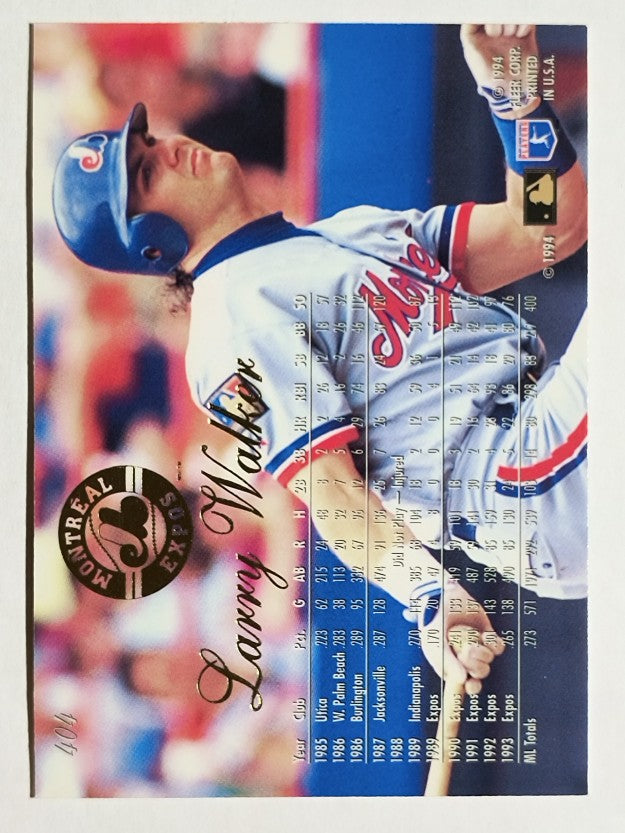 1994 Flair #404 Larry Walker