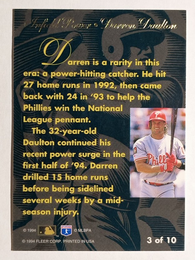 1994 Flair Infield Power #3 Darren Daulton