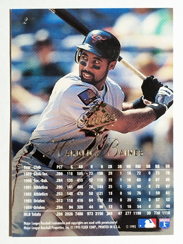 1995 Flair #2 Harold Baines