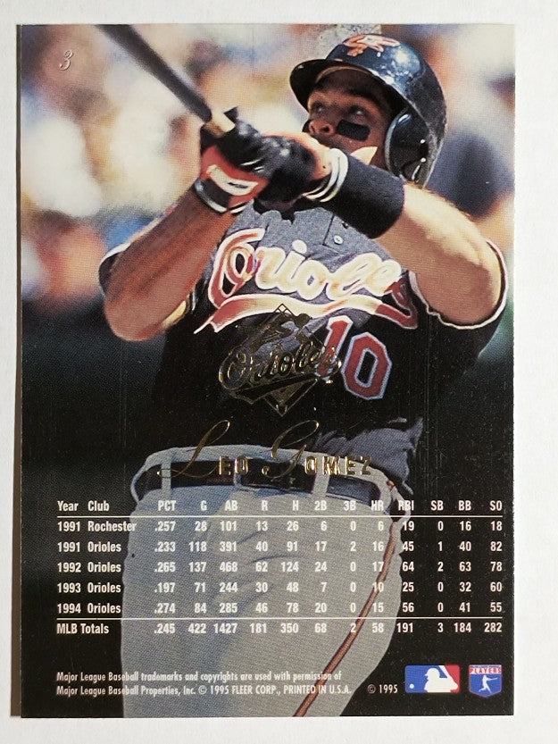 1995 Flair #3 Leo Gomez