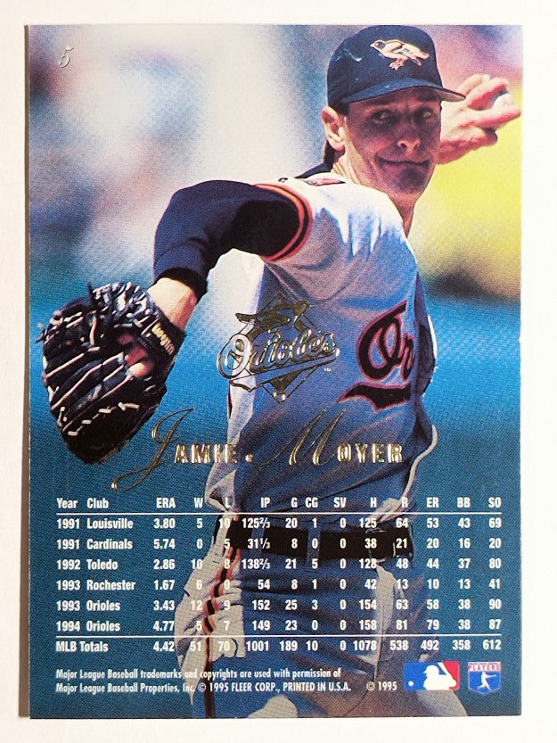 1995 Flair #5 Jamie Moyer