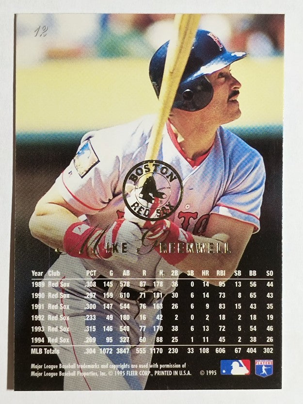 1995 Flair #12 Mike Greenwell