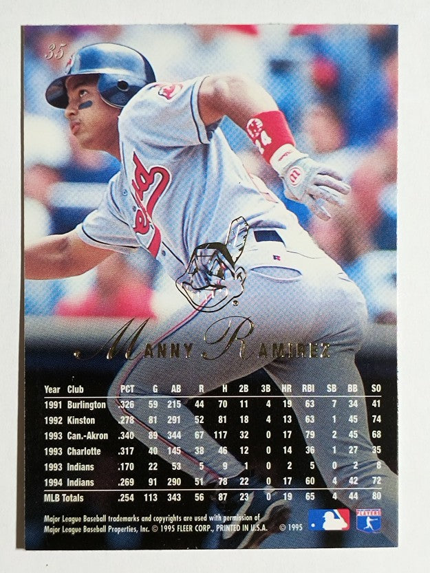 1995 Flair #35 Manny Ramirez