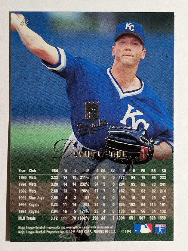 1995 Flair #43 David Cone