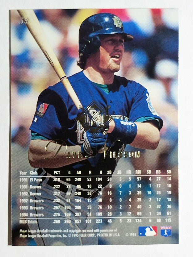 1995 Flair #54 Dave Nilsson