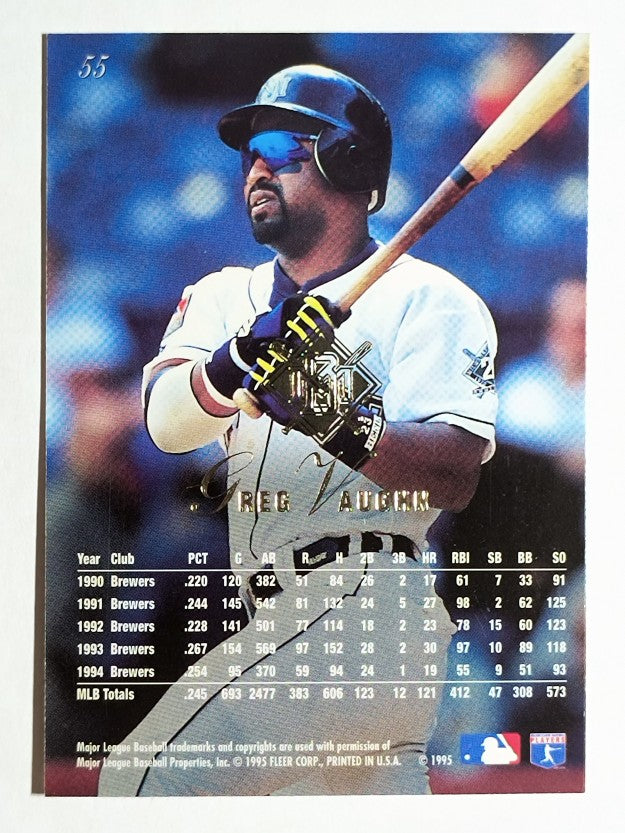 1995 Flair #55 Greg Vaughn