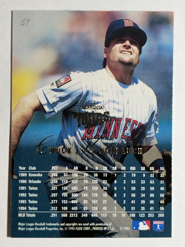1995 Flair #57 Chuck Knoblauch