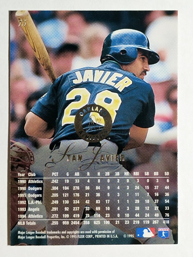 1995 Flair #75 Stan Javier