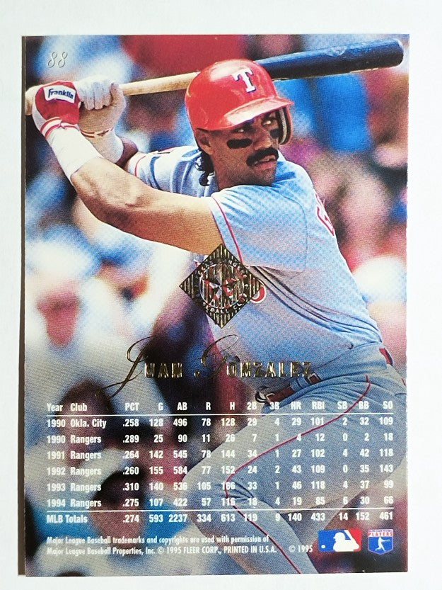 1995 Flair #88 Juan Gonzalez