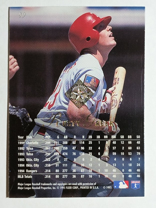 1995 Flair #89 Rusty Greer