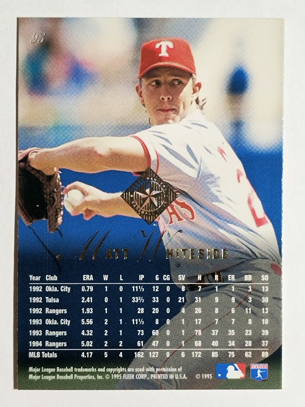 1995 Flair #93 Matt Whiteside