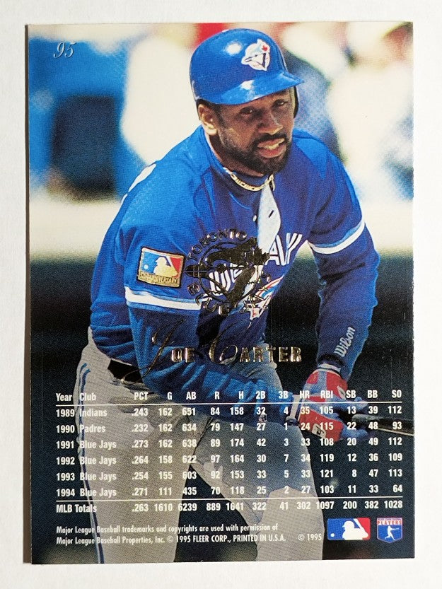 1995 Flair #95 Joe Carter
