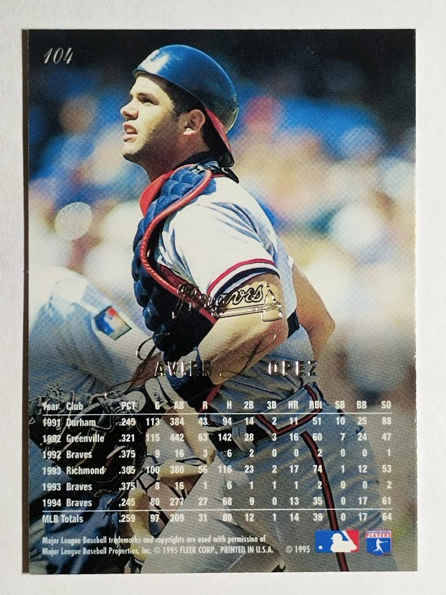 1995 Flair #104 Javier Lopez