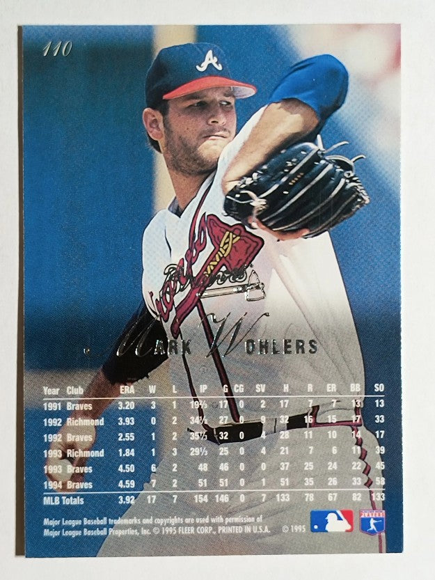 1995 Flair #110 Mark Wohlers