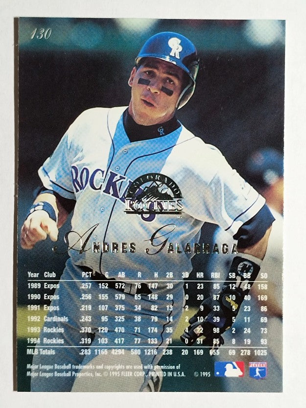 1995 Flair #130 Andres Galarraga