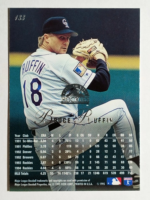 1995 Flair #133 Bruce Ruffin