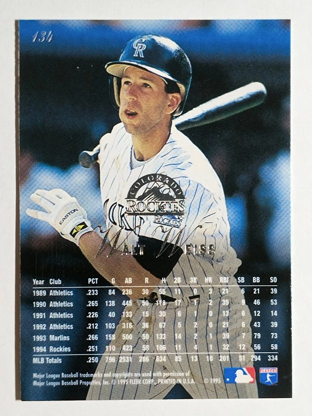 1995 Flair #134 Walt Weiss