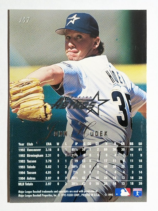 1995 Flair #147 John Hudek