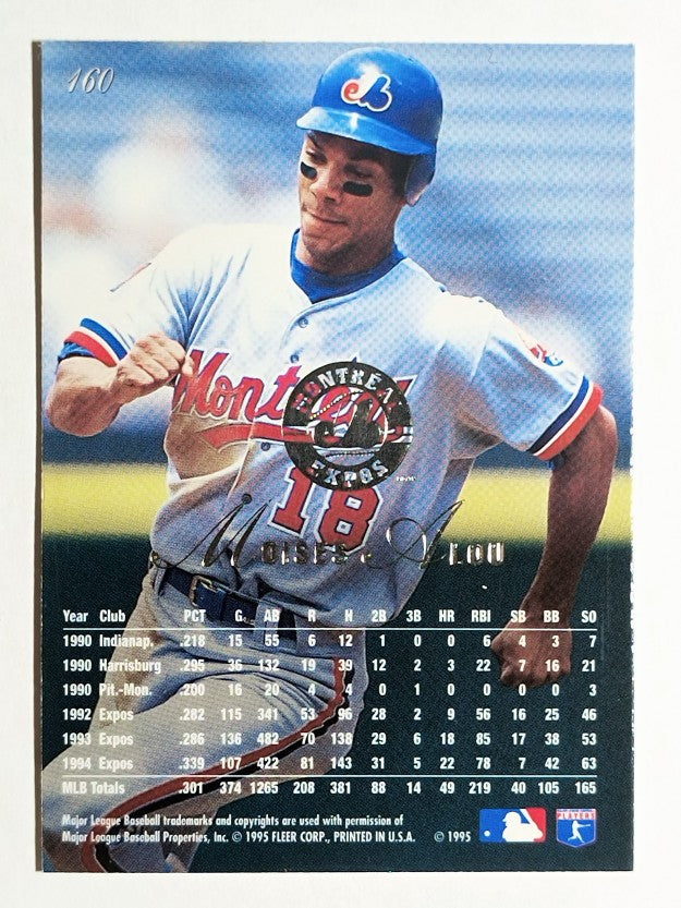 1995 Flair #160 Moises Alou